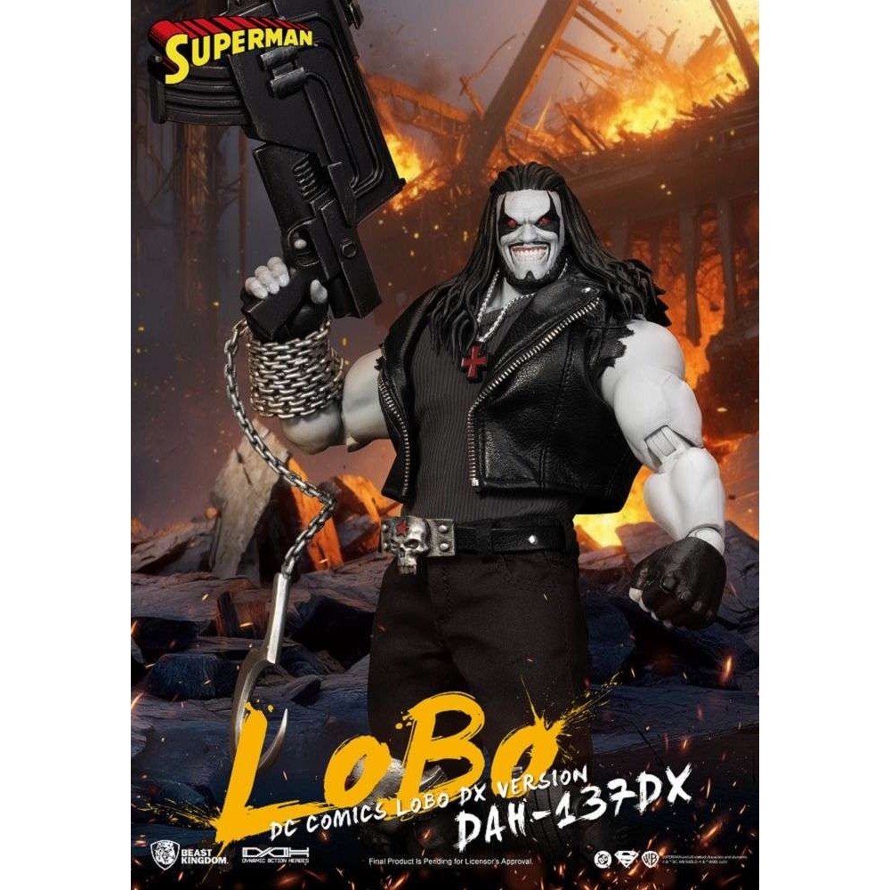 DC COMICS DAH-137DX LOBO DX VERSION ACTION FIGURE BEAST KINGDOM