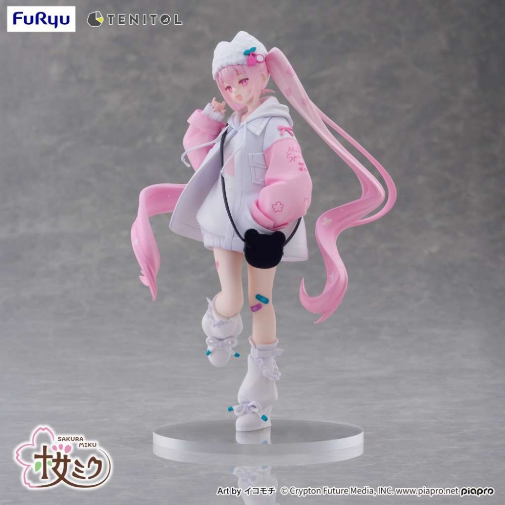 FURYU HATSUNE MIKU SAKURA MIKU COOL STYLE TENITOL PETIT PVC FIGURE STATUE