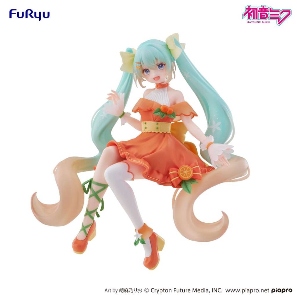 FURYU HATSUNE MIKU CITRUS VERSION NOODLE STOPPER FIGURE PVC STATUE
