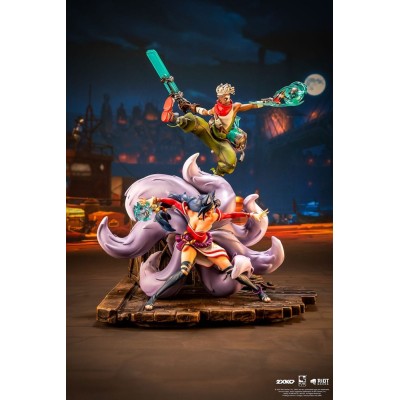 LEAGUE OF LEGENDS EKKO E AHRI 2XKO 1/10 STATUA DIORAMA PURE ARTS