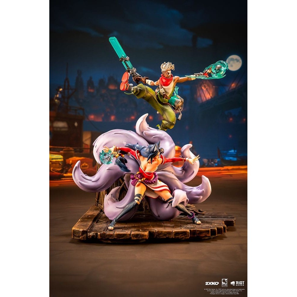 PURE ARTS LEAGUE OF LEGENDS EKKO AND AHRI 2XKO 1/10 STATUE FIGURE DIORAMA