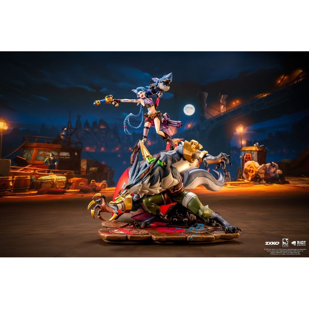 LEAGUE OF LEGENDS JINX E WARWICK 2XKO 1/10 STATUA DIORAMA PURE ARTS