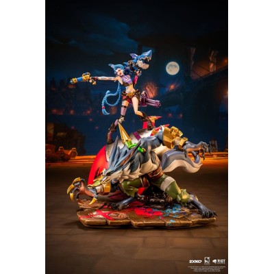 LEAGUE OF LEGENDS JINX E WARWICK 2XKO 1/10 STATUA DIORAMA PURE ARTS