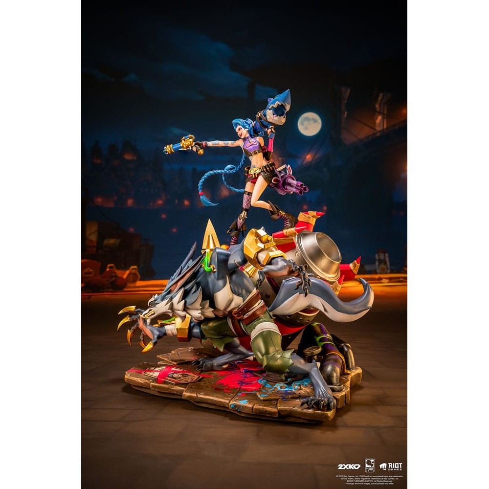 LEAGUE OF LEGENDS JINX E WARWICK 2XKO 1/10 STATUA DIORAMA PURE ARTS