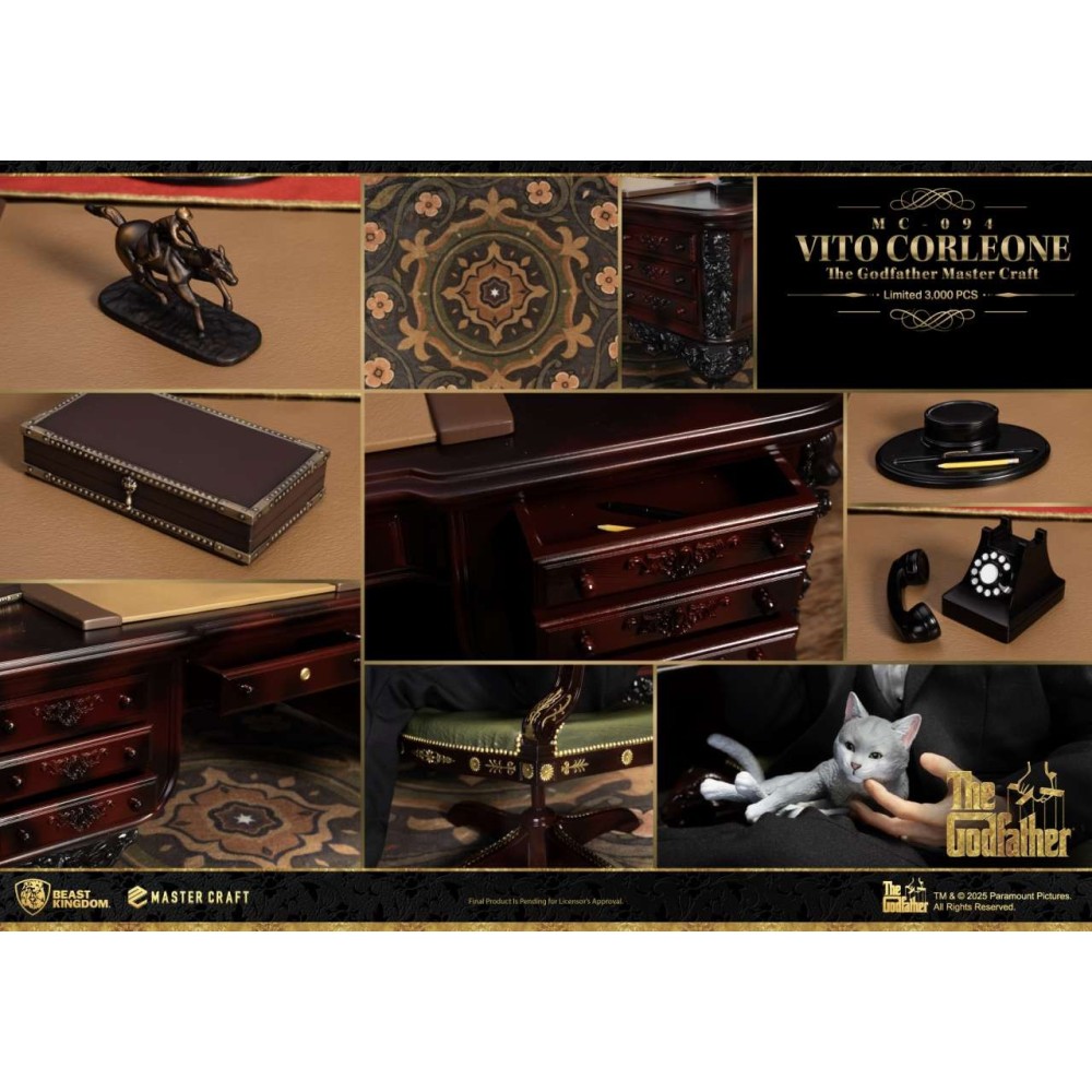 BEAST KINGDOM THE GODFATHER VITO CORLEONE MASTER CRAFT STATUE FIGURE