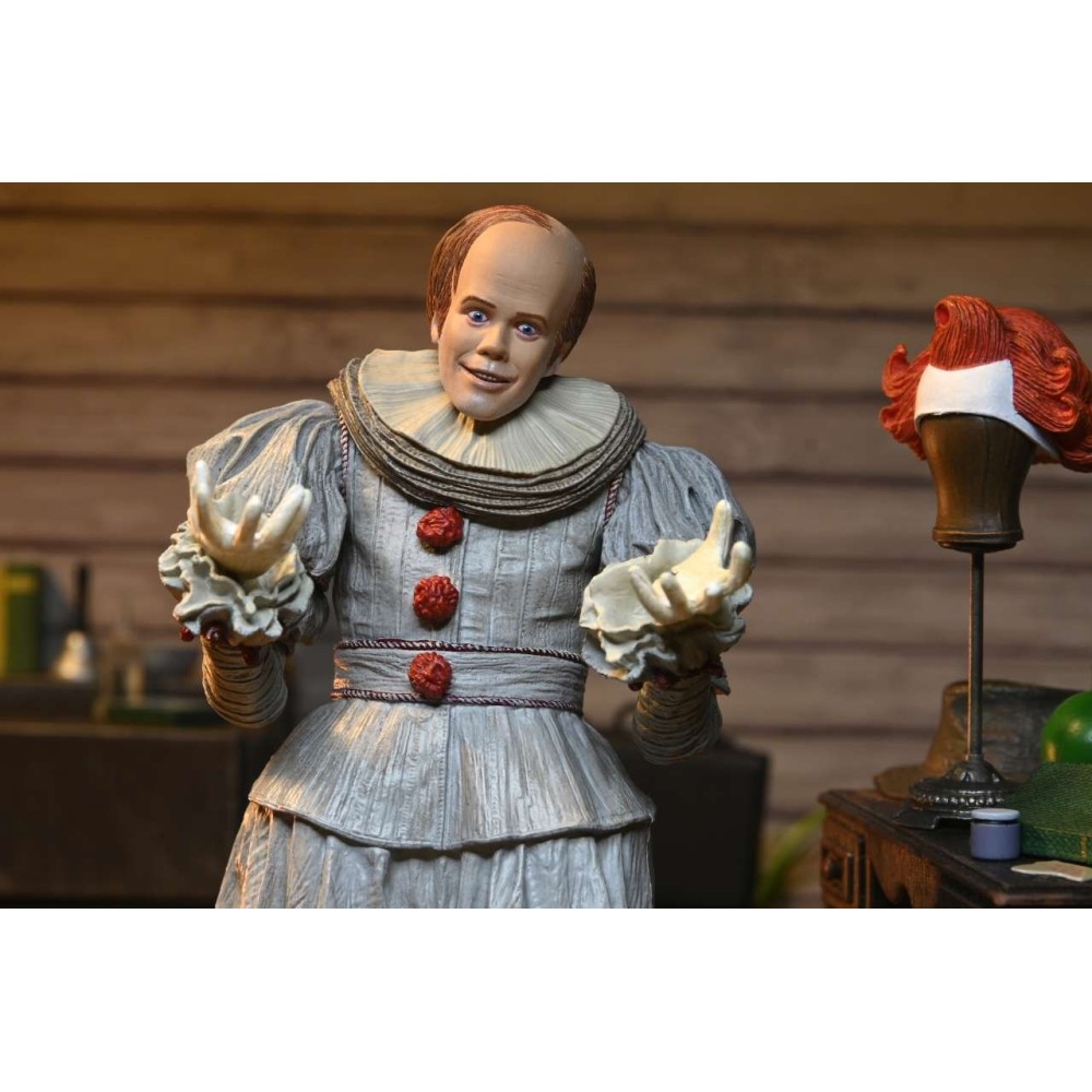 NECA IT WELCOME TO DERRY BOB AS PENNYWISE ULTIMATE SERIES PVC ACTION FIGURE