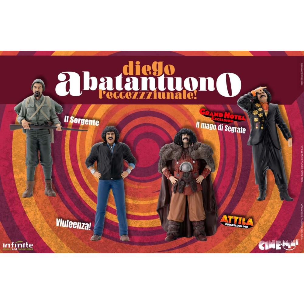 DIEGO ABATANTUONO ATTILA FLAGELLO DI DIO PVC CINE MINI FIGURE INFINITE STATUE