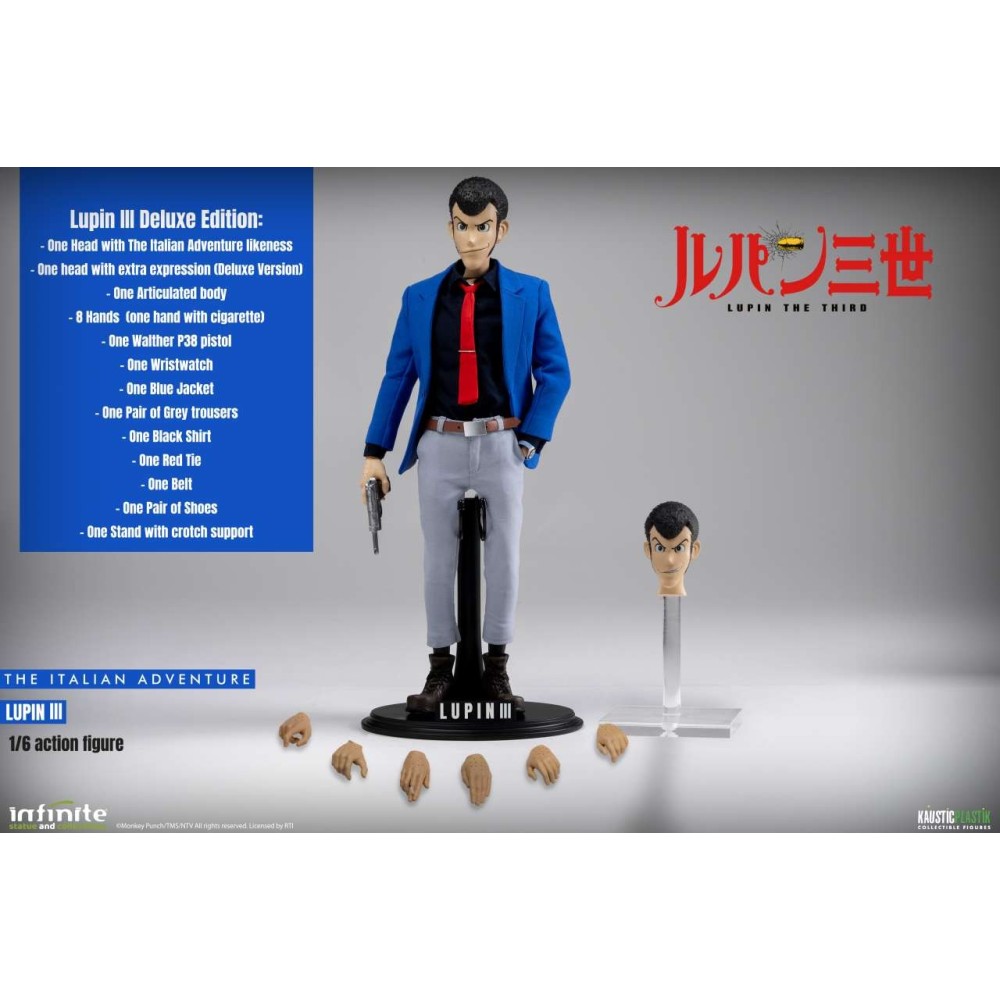 INFINITE STATUE LUPIN THE THIRD THE ITALIAN ADVENTURE LUPIN DELUXE VERSION ACTION FIGURE