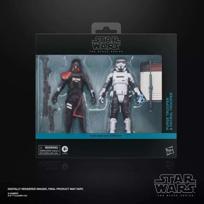 HASBRO STAR WARS THE BLACK SERIES PURGE TROOPER & PATROL TROOPER 2-PACK PVC ACTION FIGURE