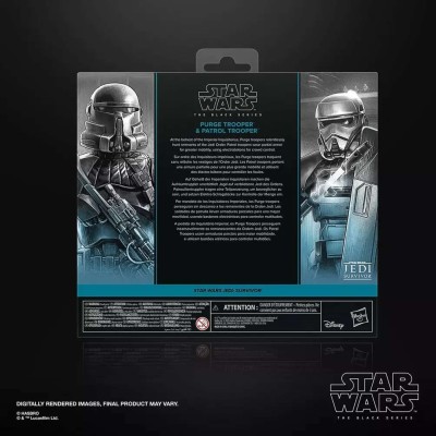 HASBRO STAR WARS THE BLACK SERIES PURGE TROOPER & PATROL TROOPER 2-PACK PVC ACTION FIGURE