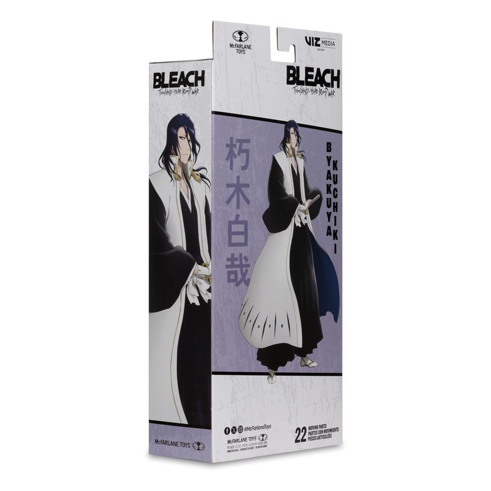BLEACH THOUSAND YEAR BLOOD WAR BYAKUYA KUCHIKI ACTION FIGURE MC FARLANE
