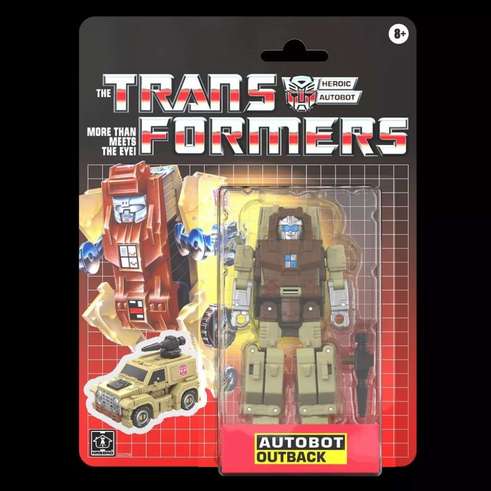 HASBRO TRANSFORMERS RETRO G1 SERIES AUTOBOT OUTBACK PVC ACTION FIGURE