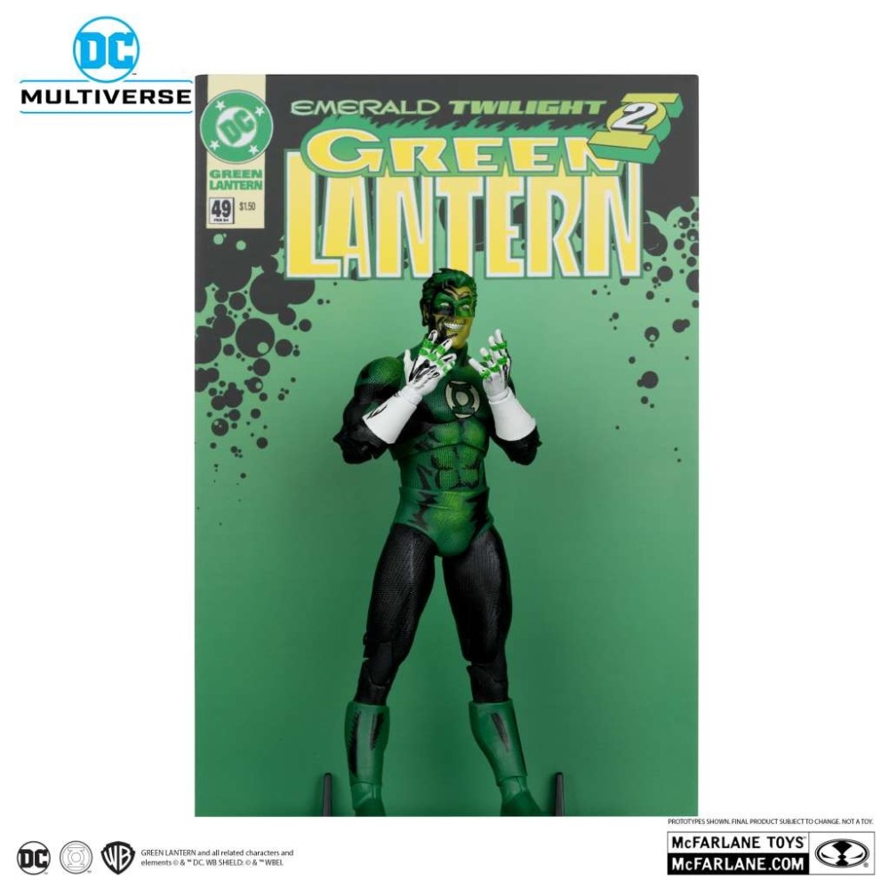 MC FARLANE DC MULTIVERSE COVER RECREATION GREEN LANTERN EMERALD TWILIGHT ACTION FIGURE