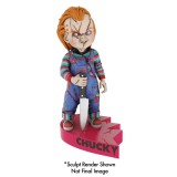 BRIDE OF CHUCKY - CHUCKY HEART CONNECT BOBBLE HEAD KNOCKER FIGURE NECA