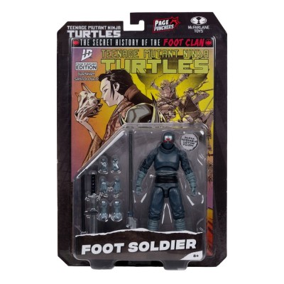 MC FARLANE TMNT NINJA TURTLES PAGE PUNCHERS FOOT SOLDIER ACTION FIGURE