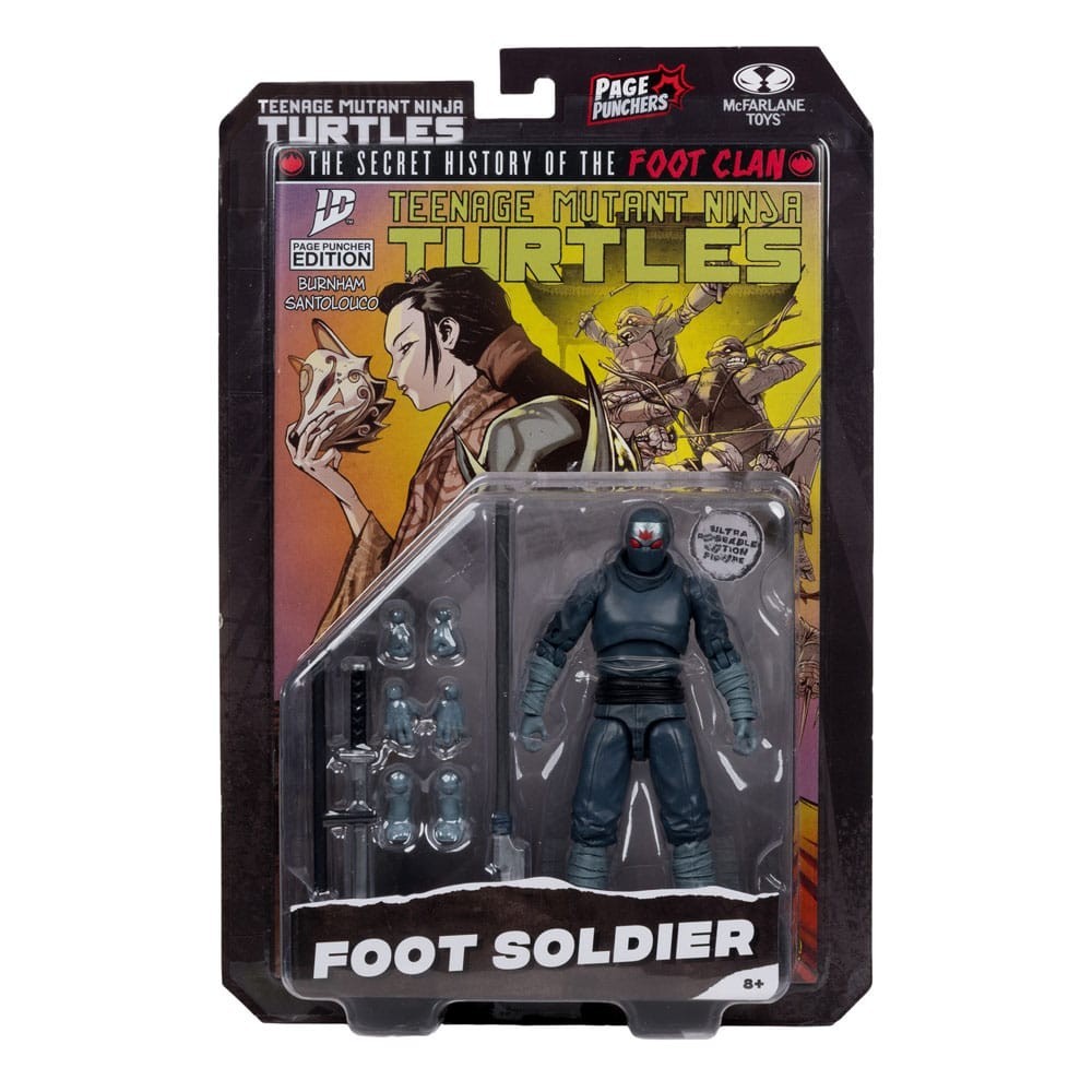 MC FARLANE TMNT NINJA TURTLES PAGE PUNCHERS FOOT SOLDIER ACTION FIGURE
