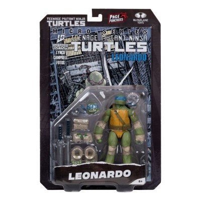 MC FARLANE TMNT NINJA TURTLES PAGE PUNCHERS LEONARDO ACTION FIGURE