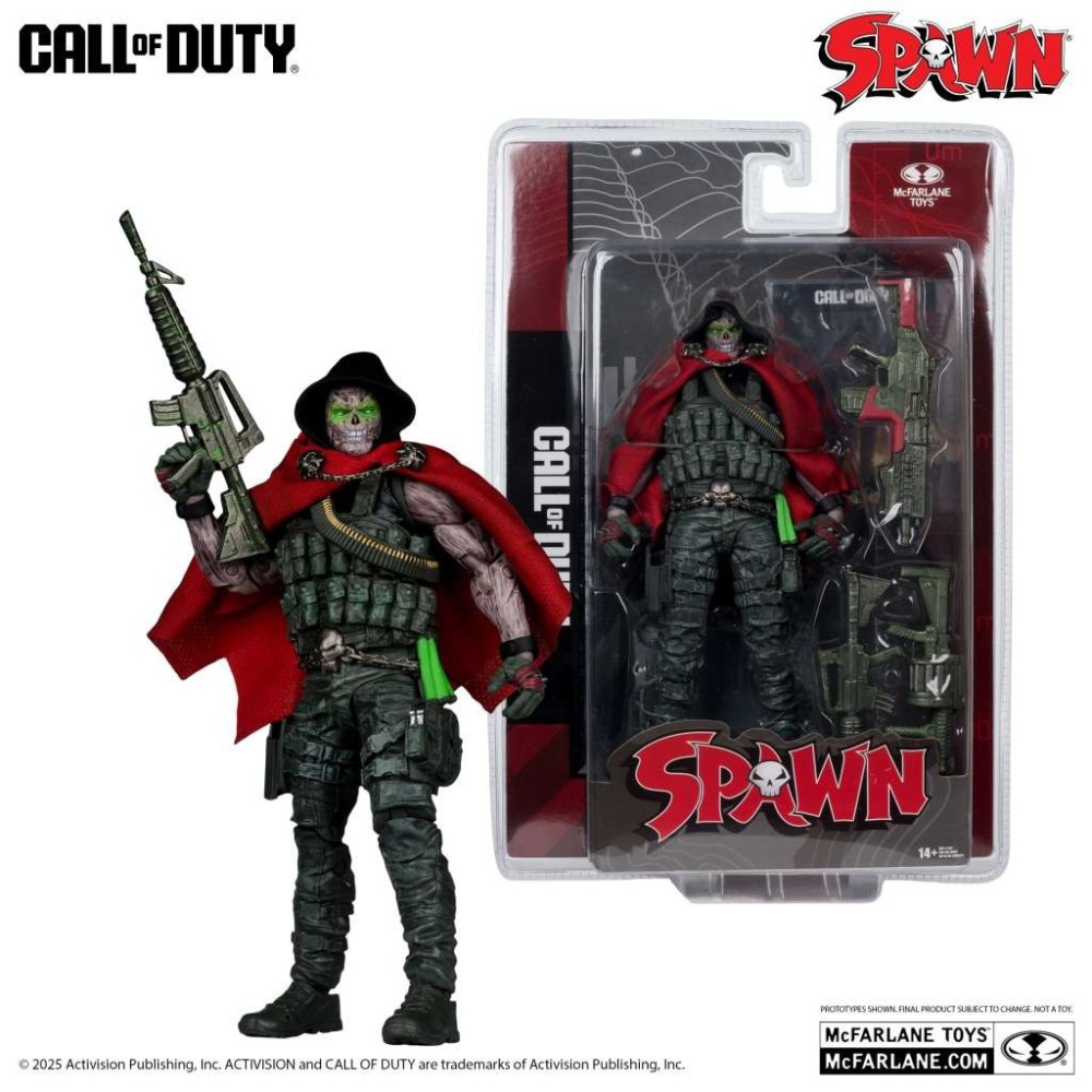 CALL OF DUTY 7 BURNED SPAWN ACTION FIGURE MC FARLANE