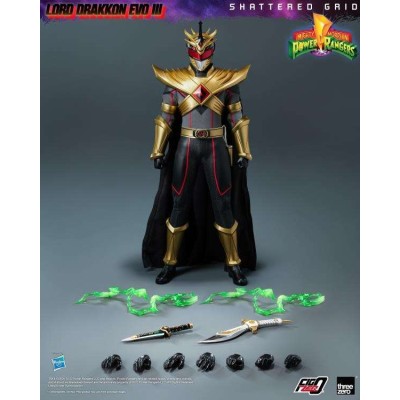 THREEZERO POWER RANGERS SHATTERED GRID LORD DRAKKON EVO III 1/6 SCALE PVC ACTION FIGURE