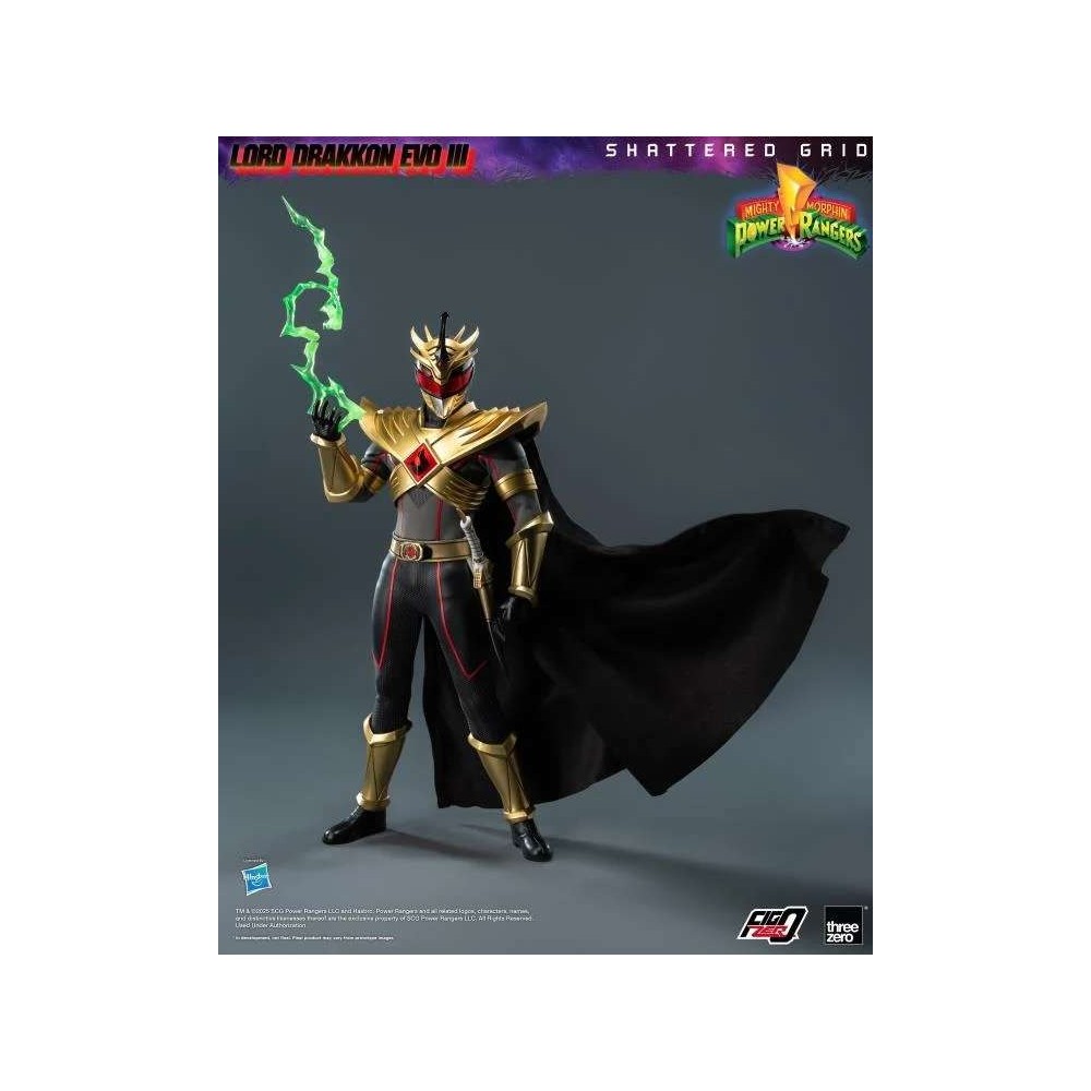 THREEZERO POWER RANGERS SHATTERED GRID LORD DRAKKON EVO III 1/6 SCALE PVC ACTION FIGURE