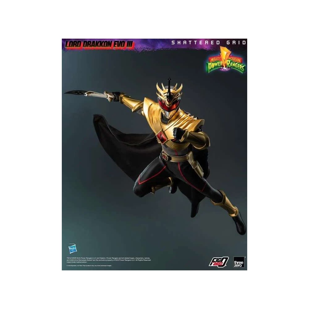 THREEZERO POWER RANGERS SHATTERED GRID LORD DRAKKON EVO III 1/6 SCALE PVC ACTION FIGURE