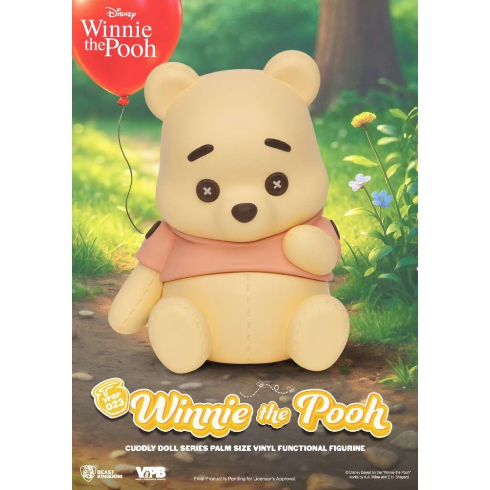 BEAST KINGDOM WINNIE THE POOH CUDDLY DOLL PALM SIZE VYNIL MONEY BANK