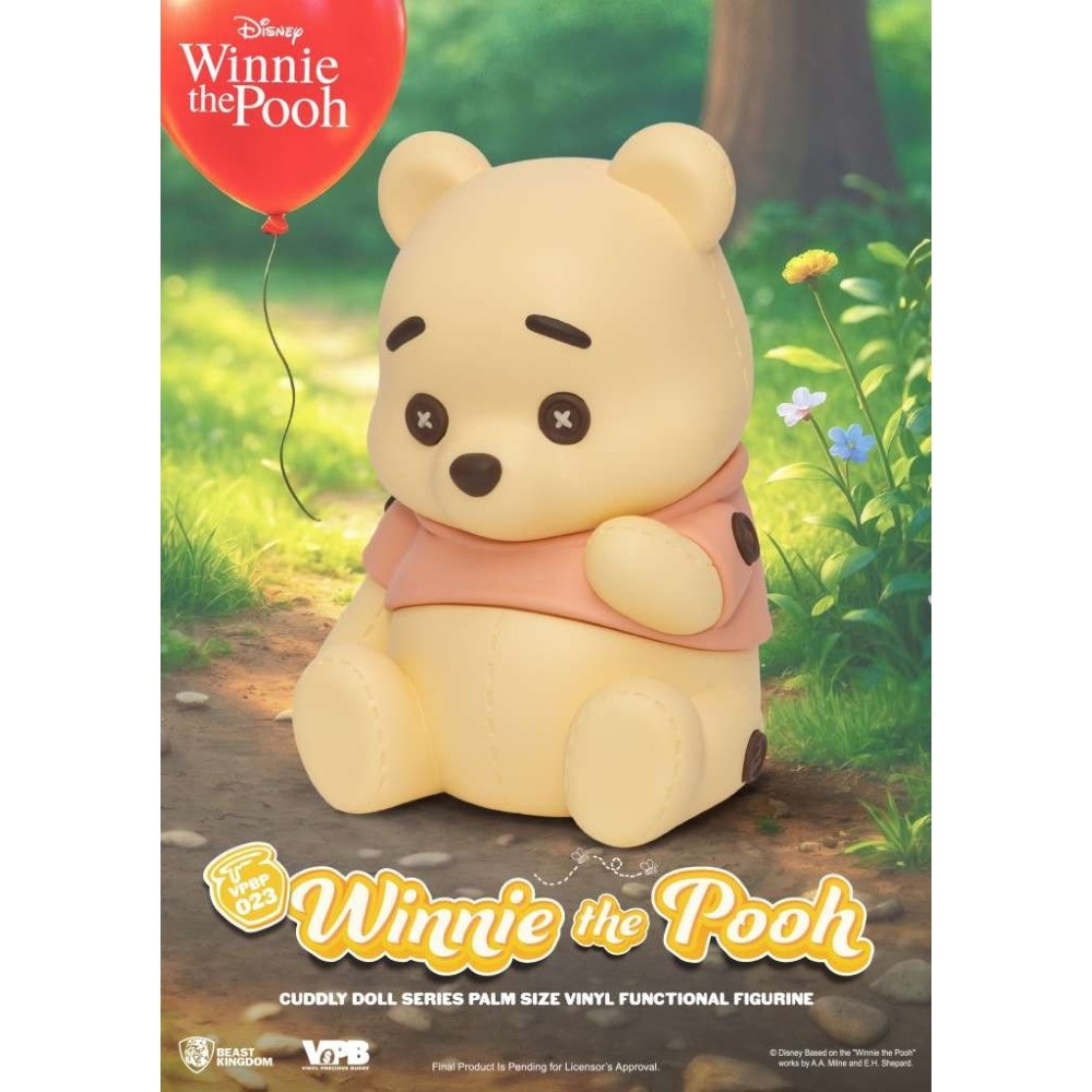 BEAST KINGDOM WINNIE THE POOH CUDDLY DOLL PALM SIZE VYNIL MONEY BANK