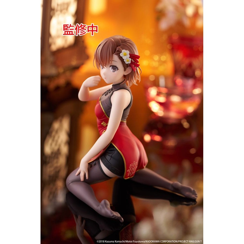 A CERTAIN SCIENTIFIC RAILGUN MIKOTO MISAKA CHINESE DRESS VER DESKTOP CUTE STATUA FIGURE TAITO