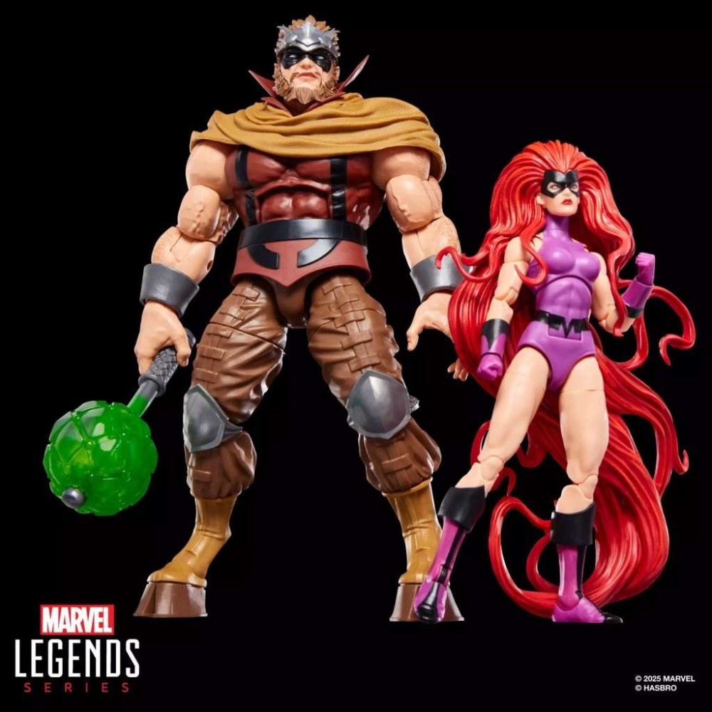 HASBRO MARVEL LEGENDS INHUMANS MEDUSA AND GORGON 2-PACK PVC ACTION FIGURES
