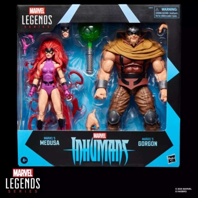 HASBRO MARVEL LEGENDS INHUMANS MEDUSA AND GORGON 2-PACK PVC ACTION FIGURES