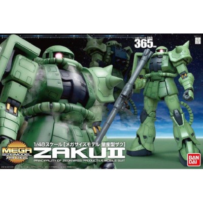 MEGA SIZE MODEL MSM GUNDAM MS-06 ZAKU II 1/48 MODEL KIT BANDAI