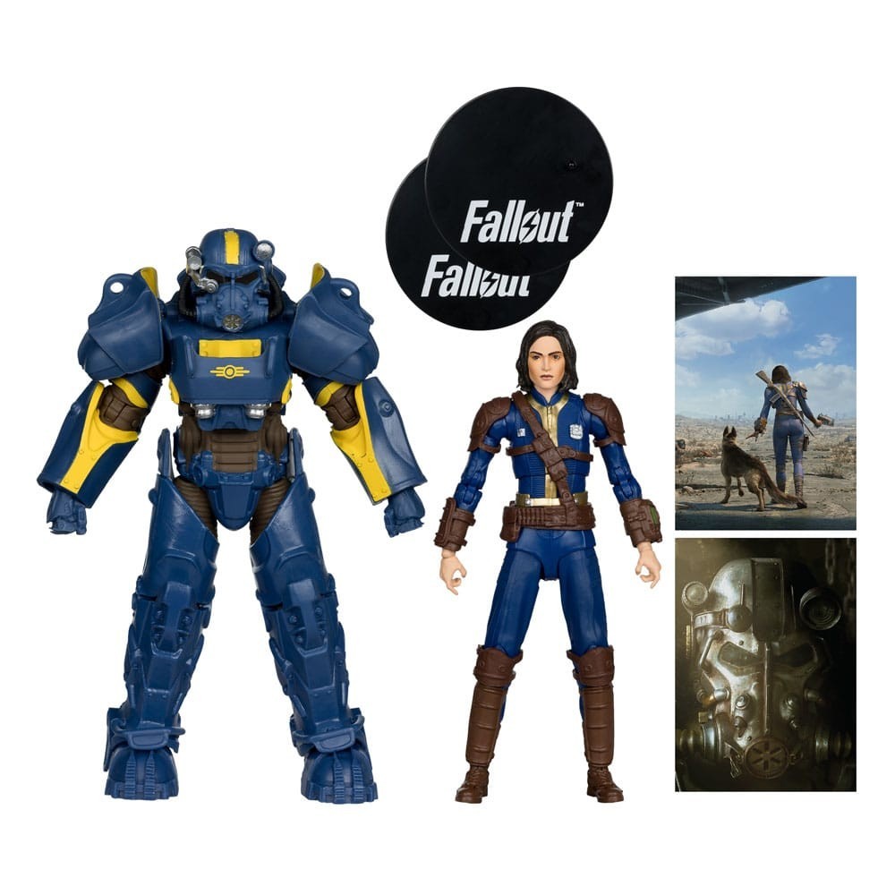 FALLOUT T-60 VAULT TEC & SOLE SURVIVOR ACTION FIGURE MC FARLANE