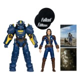 FALLOUT T-60 VAULT TEC & SOLE SURVIVOR ACTION FIGURE MC FARLANE