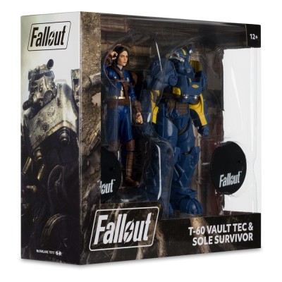 FALLOUT T-60 VAULT TEC & SOLE SURVIVOR ACTION FIGURE MC FARLANE