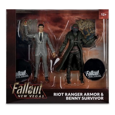 MC FARLANE FALLOUT NEW VEGAS RIOT RANGER ARMOR & BENNY SURVIVOR 2-PACK PVC ACTION FIGURE