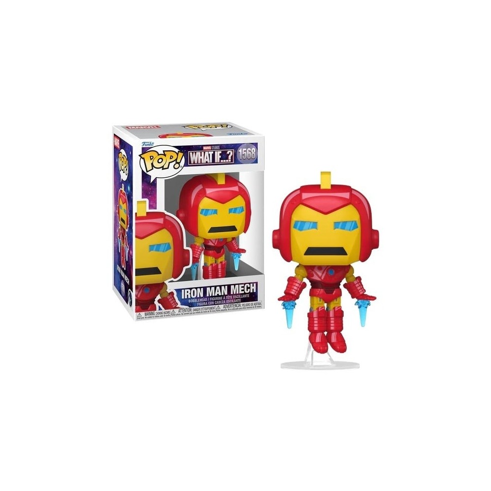 FUNKO POP! MARVEL WHAT IF...? IRON MAN MECH BOBBLE HEAD KNOCKER FIGURE FUNKO