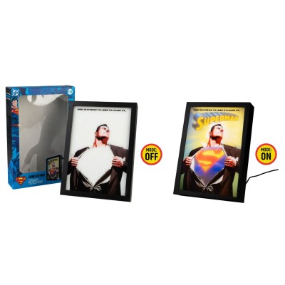 SUPERMAN QUADRO RETROILLUMINATO 20X28CM GRUPO ERIK