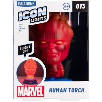 PALADONE PRODUCTS MARVEL ICON LIGHTS HUMAN TORCH LAMP FIGURE