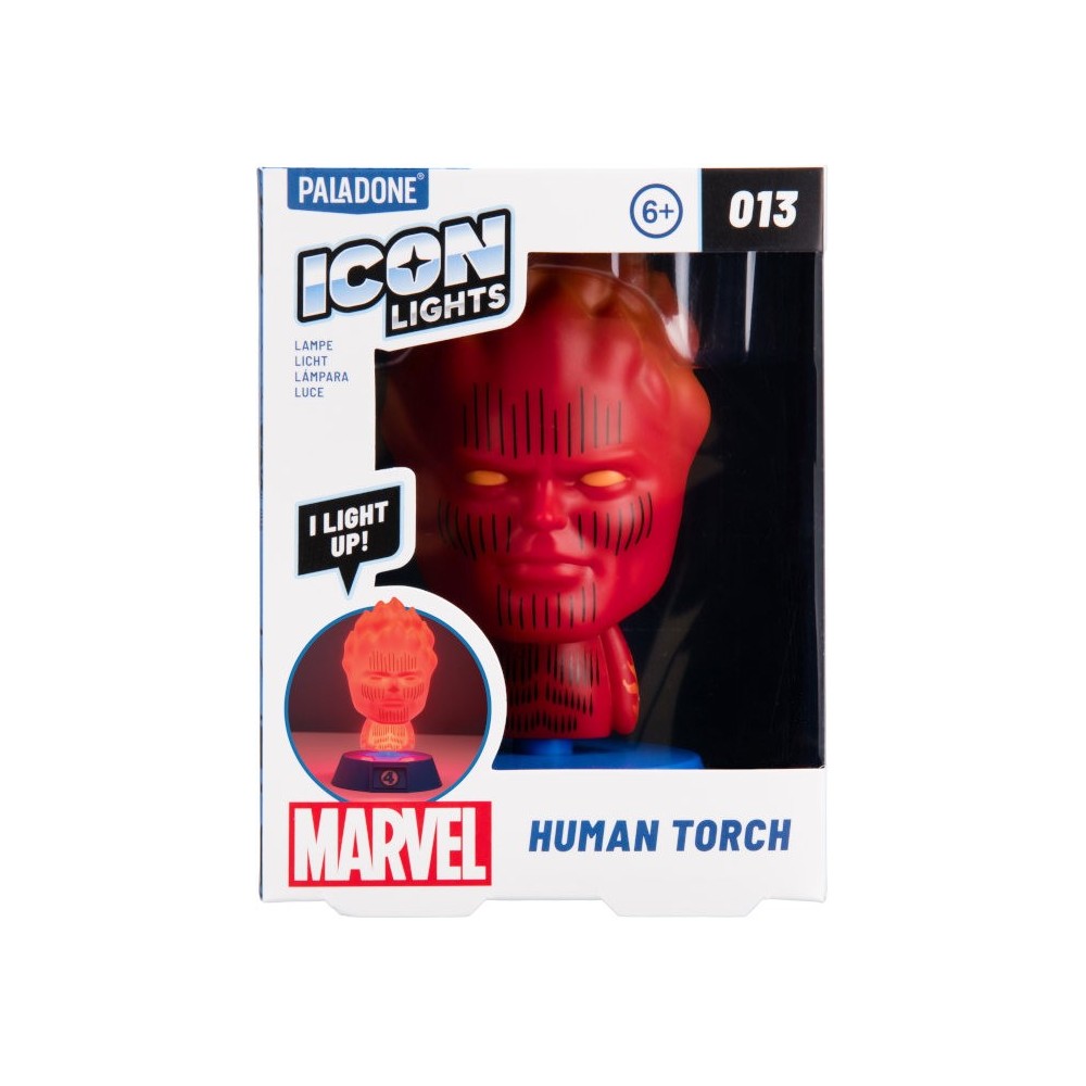 PALADONE PRODUCTS MARVEL ICON LIGHTS HUMAN TORCH LAMP FIGURE