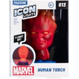 PALADONE PRODUCTS MARVEL ICON LIGHTS HUMAN TORCH LAMP FIGURE