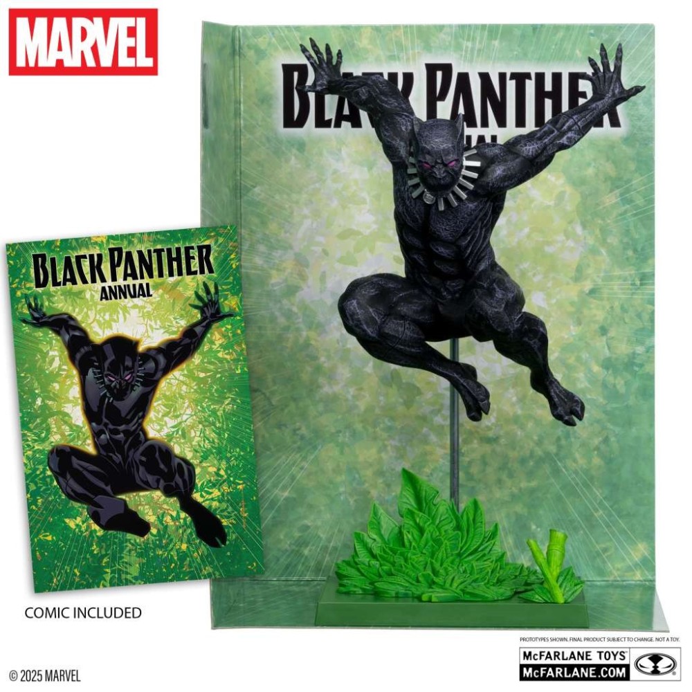 MC FARLANE MARVEL COLLECTION PVC STATUE BLACK PANTHER (BLACK PANTHER ANNUAL 1) 1/6 SCALE STATUE FIGURE