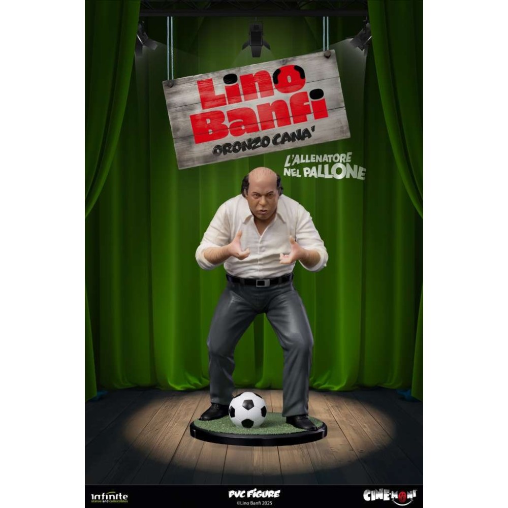 INFINITE STATUE LINO BANFI ORONZO CANA' L'ALLENATORE NEL PALLONE CINE-MONI PVC 14CM 1/10 FIGURE