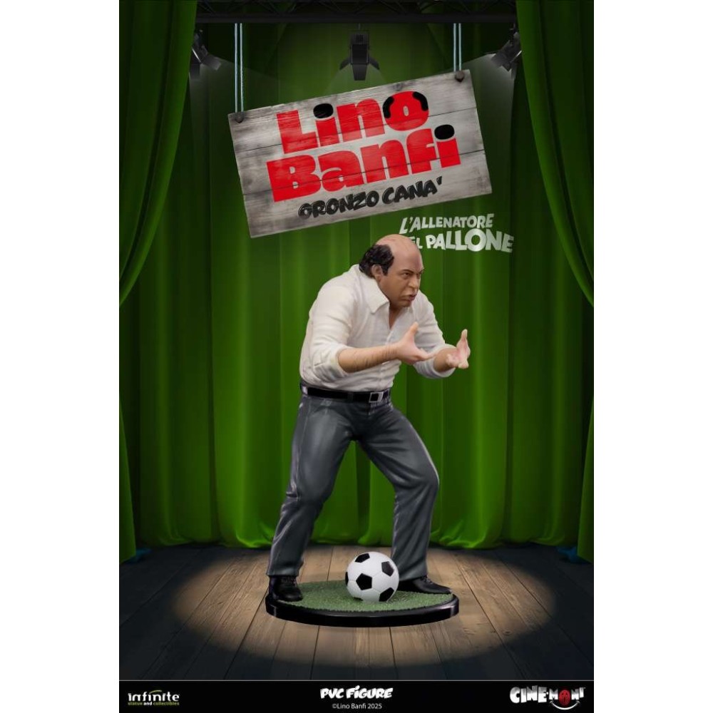 LINO BANFI ORONZO CANA' L'ALLENATORE NEL PALLONE CINE-MONI PVC 14CM FIGURE INFINITE STATUE