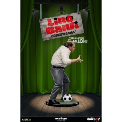 INFINITE STATUE LINO BANFI ORONZO CANA' L'ALLENATORE NEL PALLONE CINE-MONI PVC 14CM 1/10 FIGURE