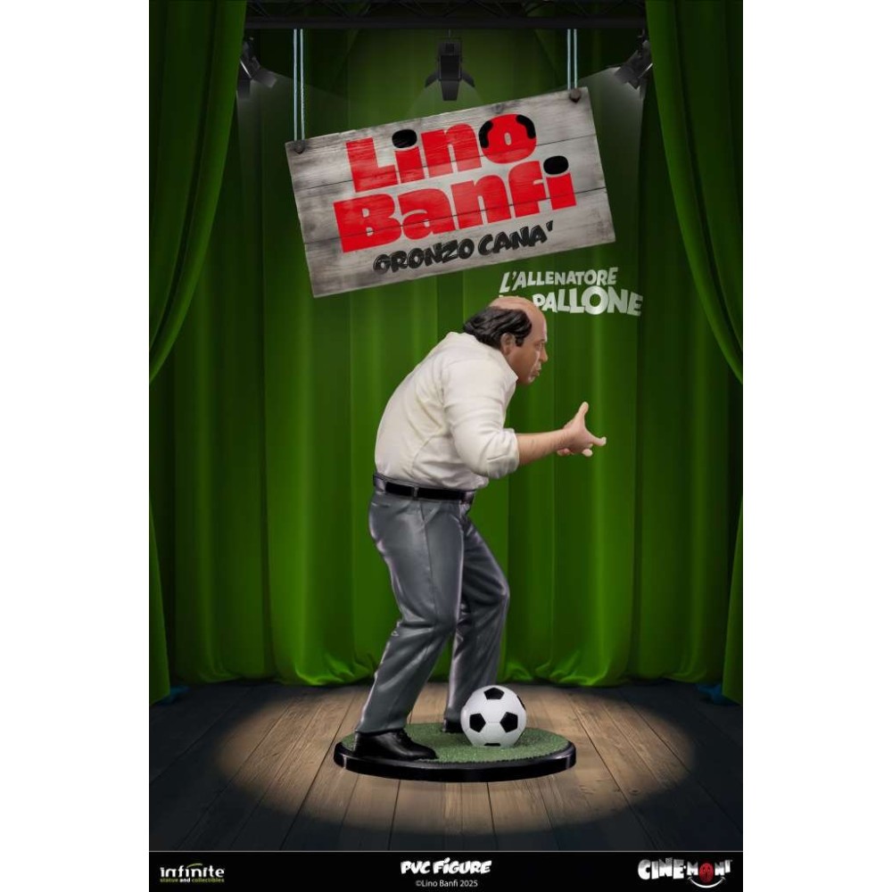 INFINITE STATUE LINO BANFI ORONZO CANA' L'ALLENATORE NEL PALLONE CINE-MONI PVC 14CM 1/10 FIGURE