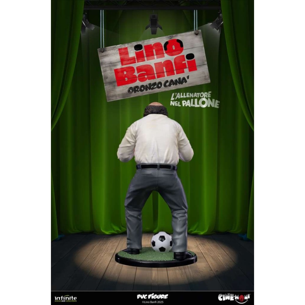 LINO BANFI ORONZO CANA' L'ALLENATORE NEL PALLONE CINE-MONI PVC 14CM FIGURE INFINITE STATUE