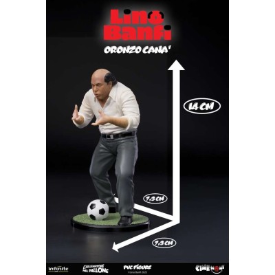 LINO BANFI ORONZO CANA' L'ALLENATORE NEL PALLONE CINE-MONI PVC 14CM FIGURE INFINITE STATUE