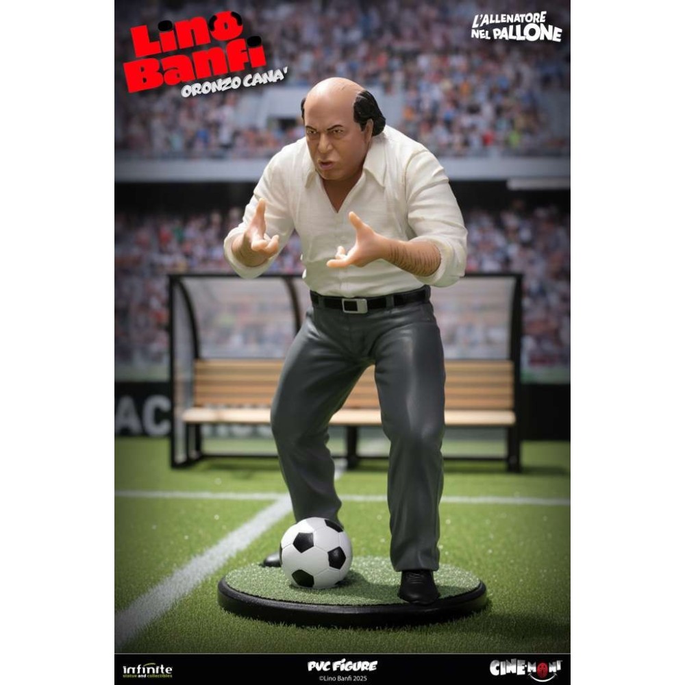 LINO BANFI ORONZO CANA' L'ALLENATORE NEL PALLONE CINE-MONI PVC 14CM FIGURE INFINITE STATUE