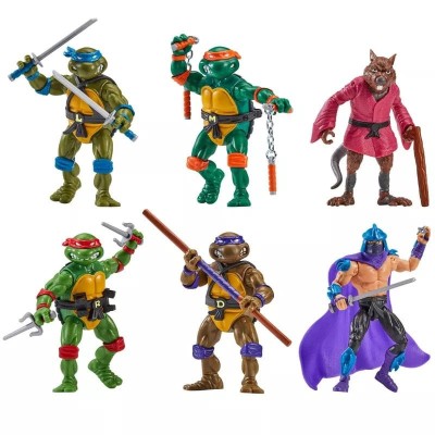 TEENAGE MUTANT NINJA TURTLES 1988 REMASTERED 6-PACK ACTION FIGURES PLAYMATES TOYS