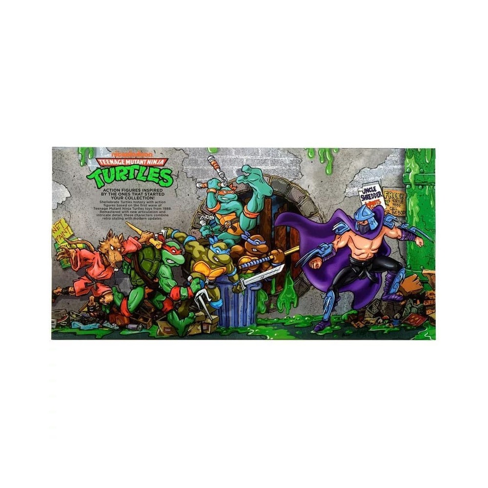 TEENAGE MUTANT NINJA TURTLES 1988 REMASTERED 6-PACK ACTION FIGURES PLAYMATES TOYS